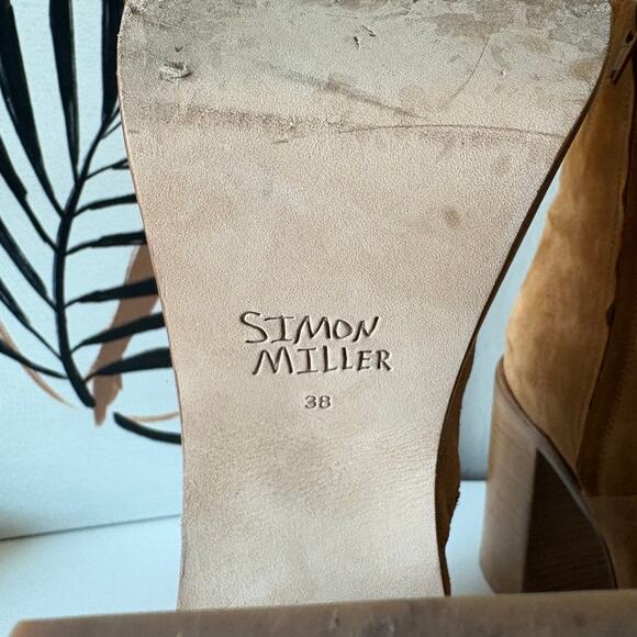 Simon Miller High Raid Platform Chunky Suede Leather Platform Brown Boot Size 38 - Picture 8 of 10